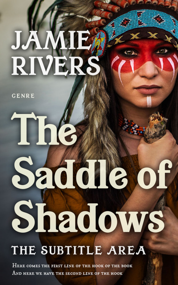 Front view of Birch #15985 - Premade Western Book Cover