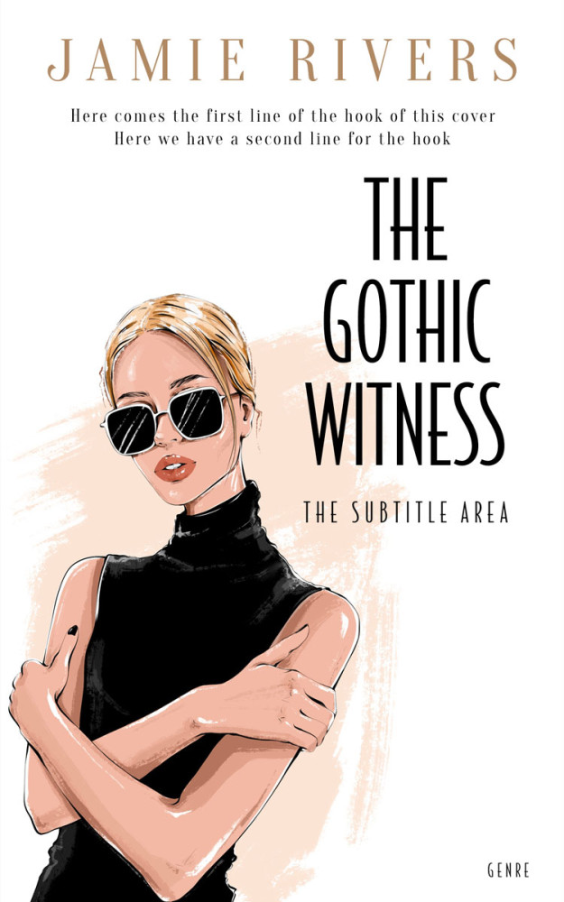 Front view of Just Right #16042 - Premade Abstract Book Cover