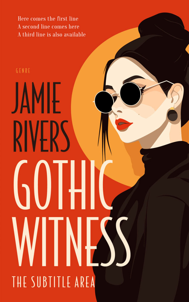 Front view of Thunderbird #16051 - Premade Abstract Book Cover