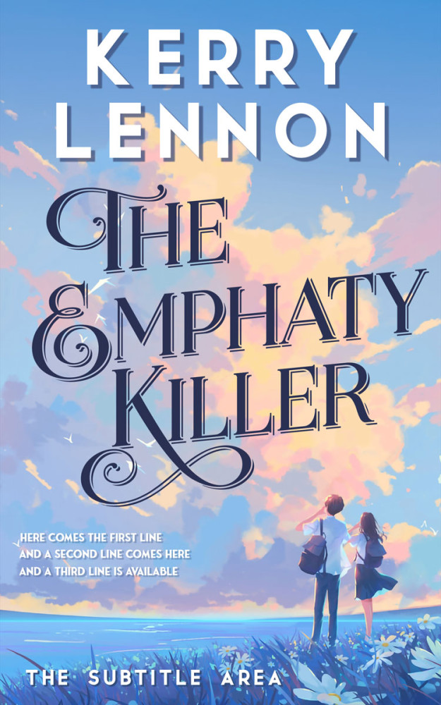 Front view of Polo Blue #16077 - Premade Romance Book Cover