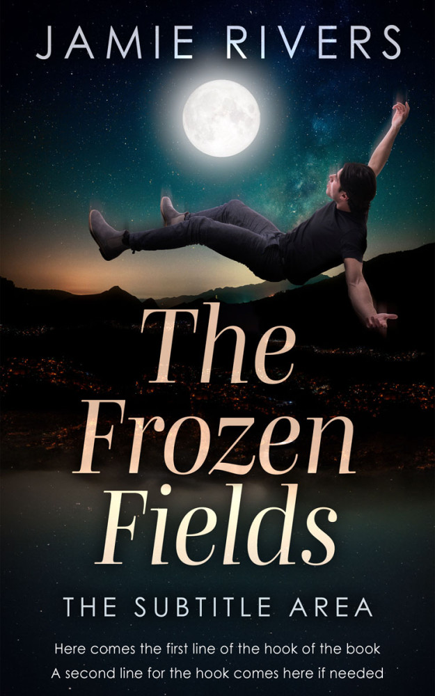 Front view of Black #16116 - Premade Teen & Young Adult Book Cover