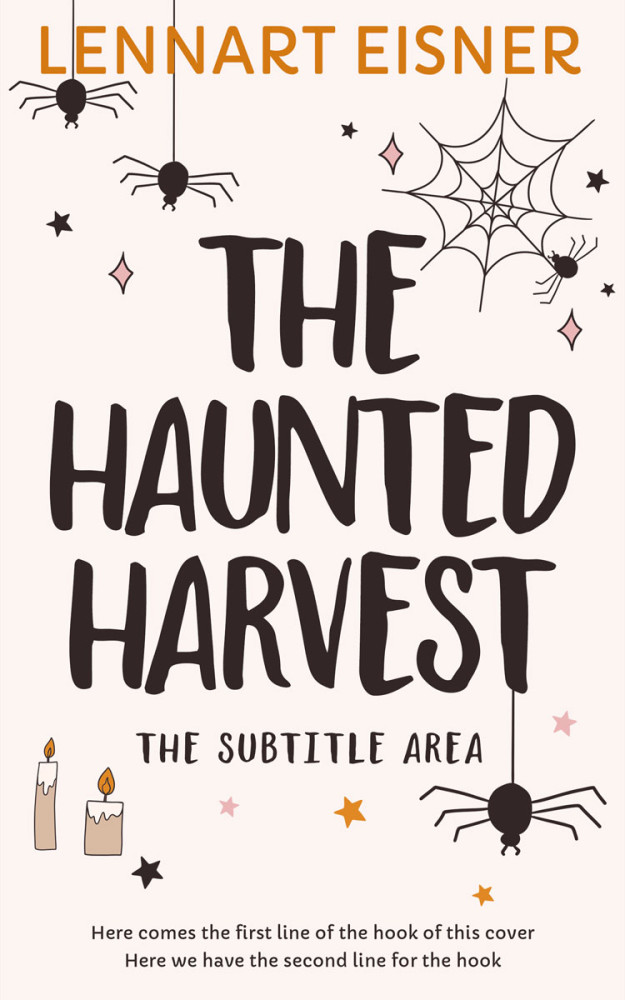 Front view of Cocoa Brown #16202 - Premade Horror Book Cover