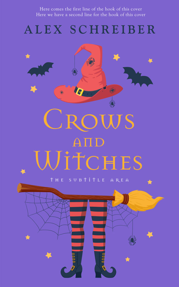 Front view of Blue Marguerite #16219 - Premade Horror Book Cover