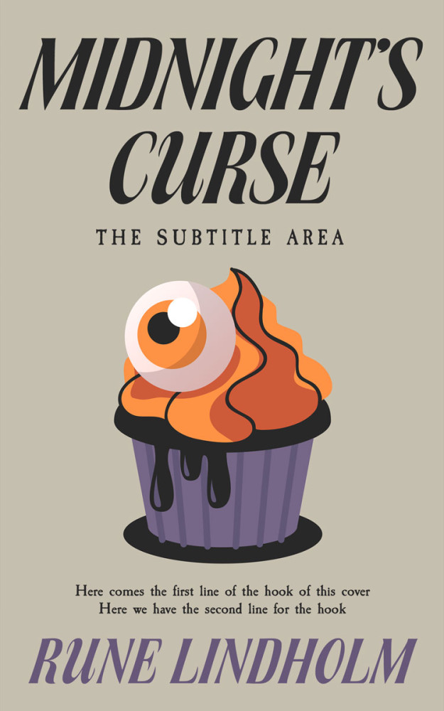 Front view of Tea #16233 - Premade Horror Book Cover