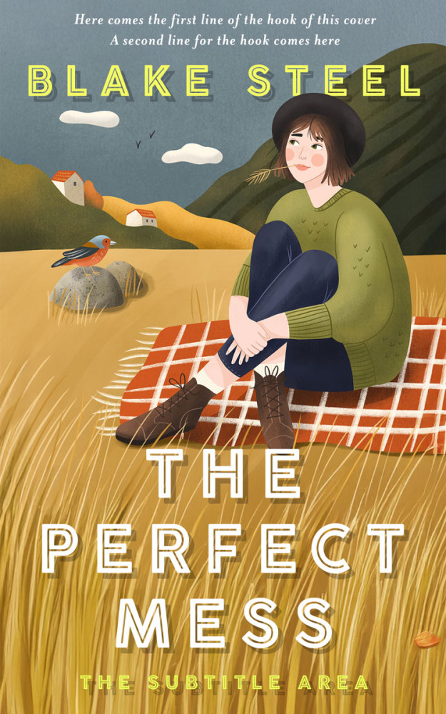 Front view of Limed Oak #16323 - Premade Chick Lit Book Cover