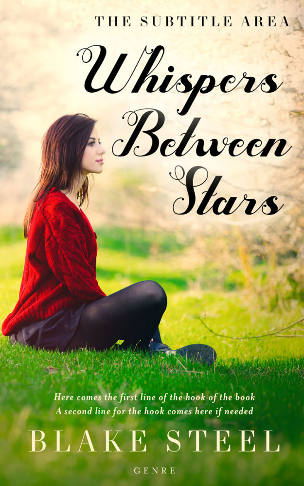 Front view of Clover #16338 - Premade Literary Fiction Book Cover