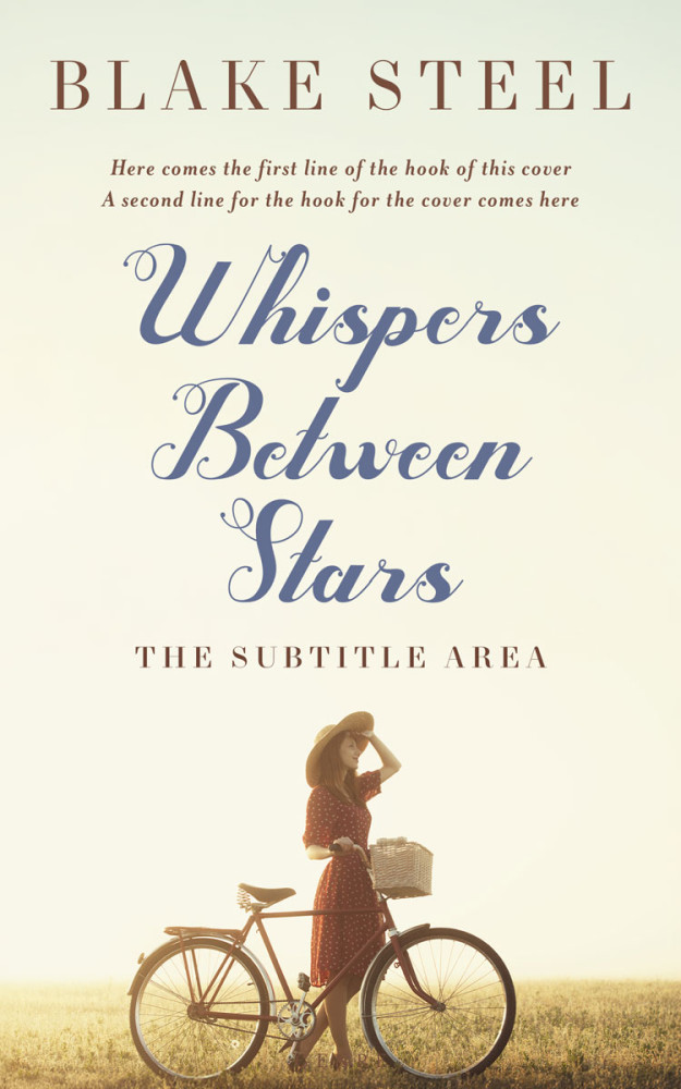 Front view of Ecru White #16344 - Premade Romance Book Cover