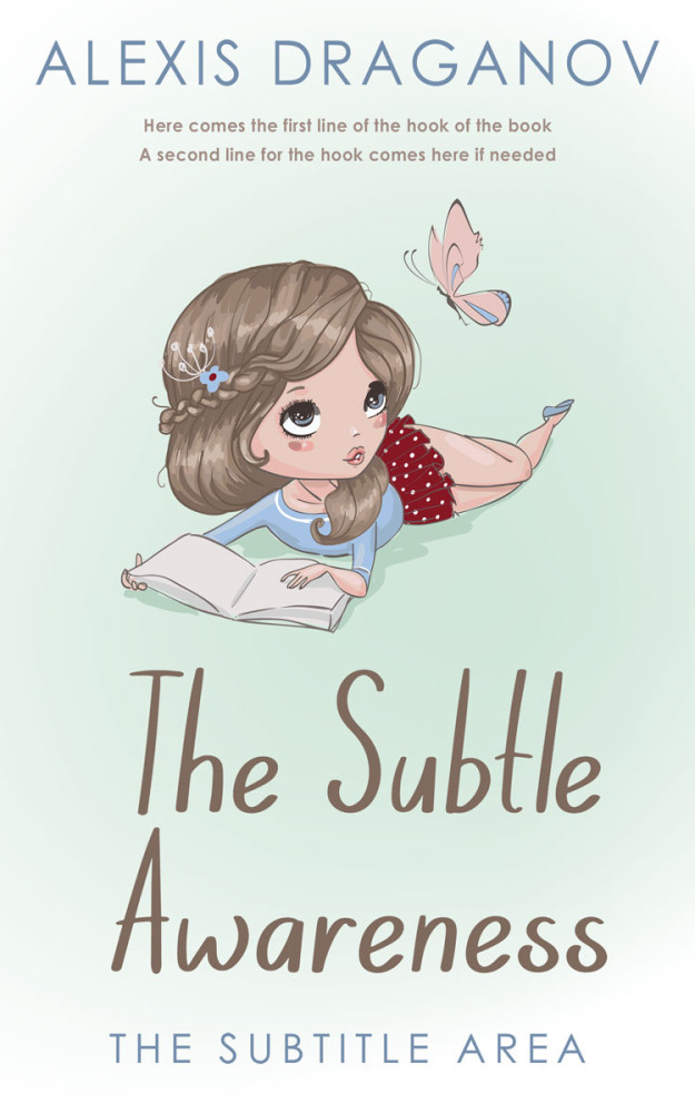 Front view of Gin #16353 - Premade Fantasy Book Cover