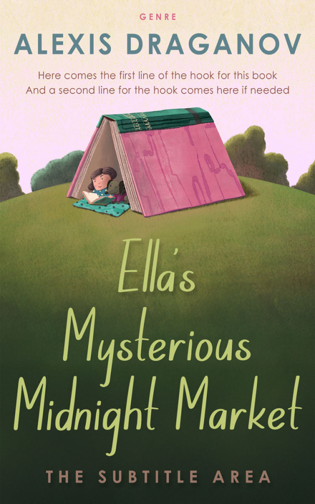 Front view of Oyster Pink #16371 - Premade Fantasy Book Cover