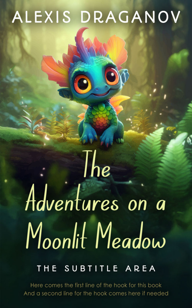 Front view of Green Kelp #16378 - Premade Fantasy Book Cover