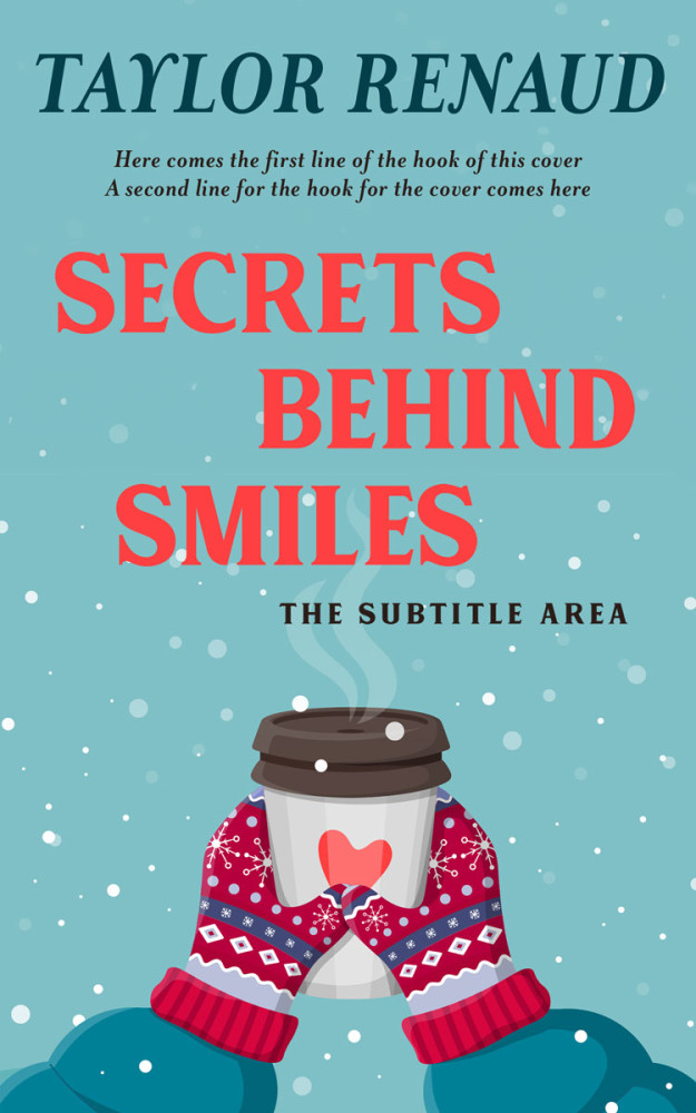 Front view of Glacier #16380 - Premade Romance Book Cover