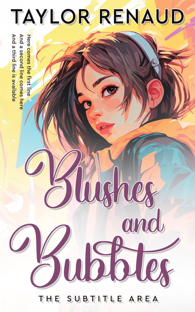 Front view of Satin Linen #16413 - Premade Teen & Young Adult Book Cover