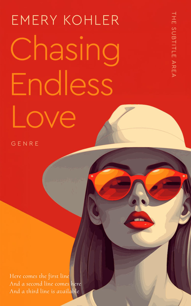 Front view of Cinnabar #16428 - Premade Abstract Book Cover