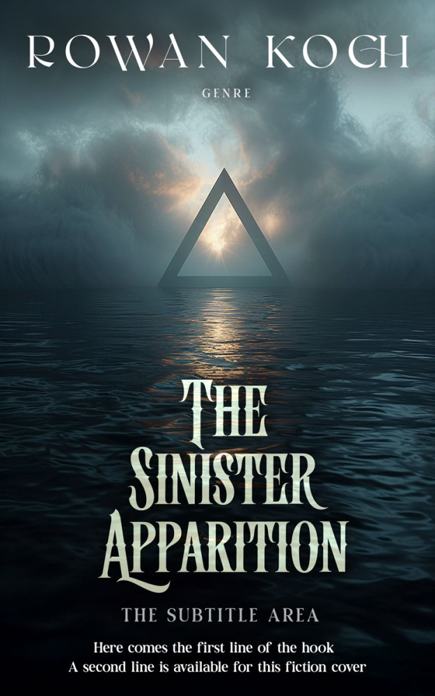 Front view of Mirage #16658 - Premade Horror Book Cover