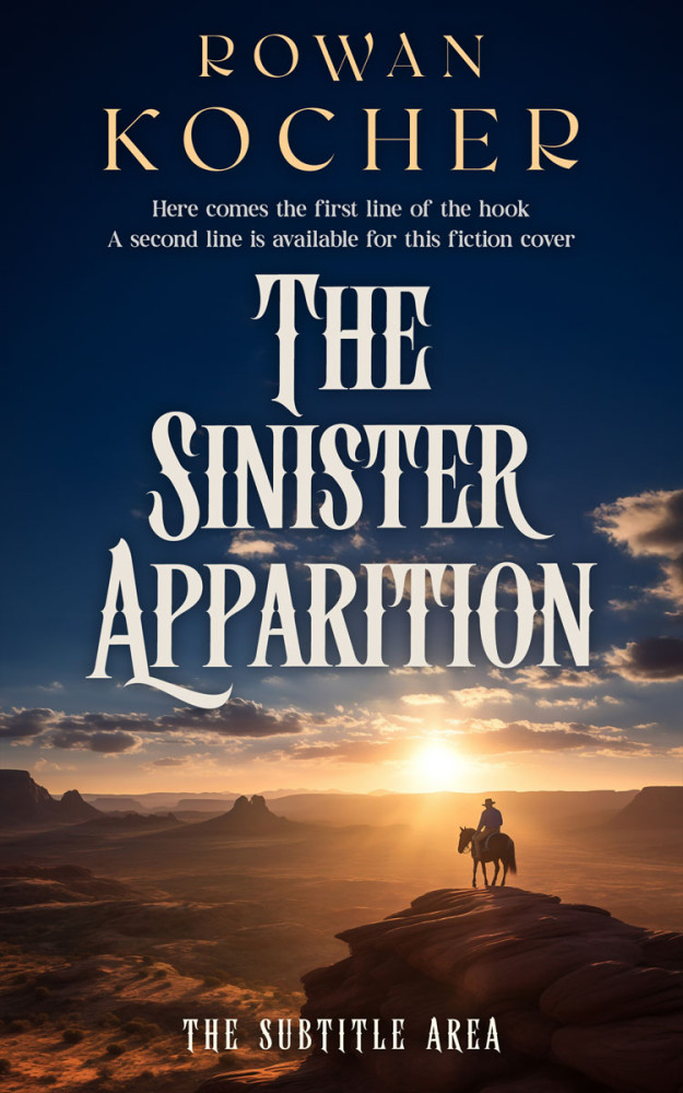 Front view of Ebony Clay #16681 - Premade Action & Adventure Book Cover