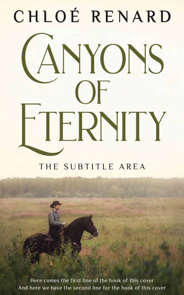 Front view of White Rock #16924 - Premade Western Book Cover