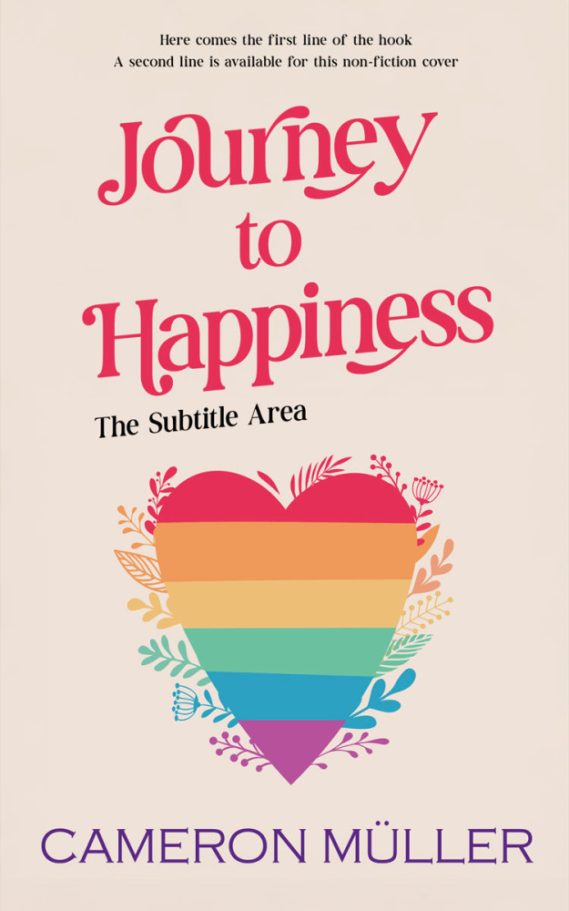 Front view of Pearl Bush #16991 - Premade Abstract Book Cover