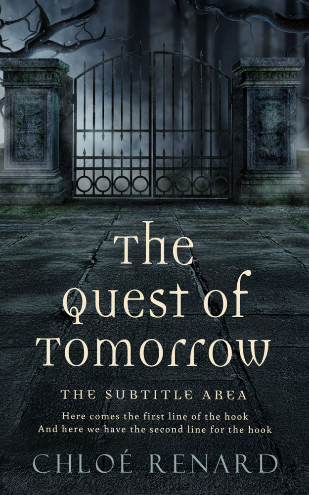 Front view of Outer Space #17110 - Premade Fantasy Book Cover