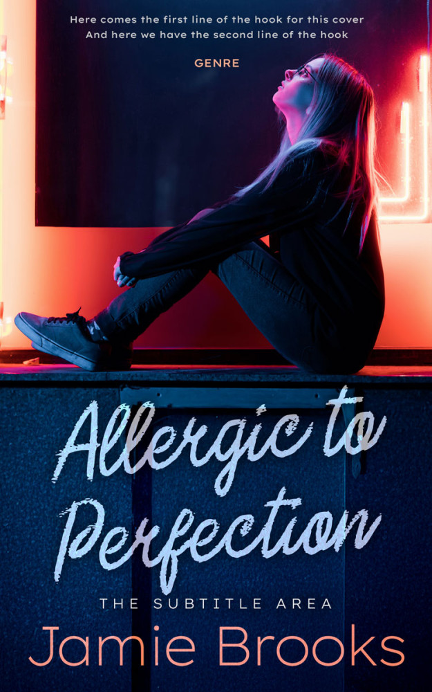 Front view of Petite Orchid #17256 - Premade Teen & Young Adult Book Cover