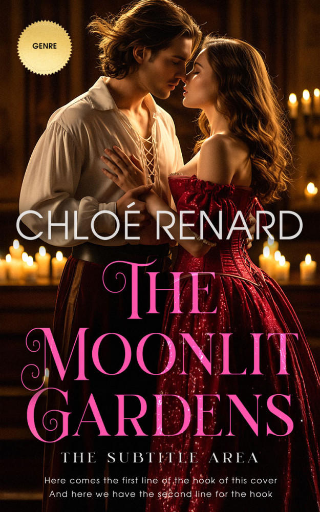 Front view of Graphite #17331 - Premade Romance Book Cover