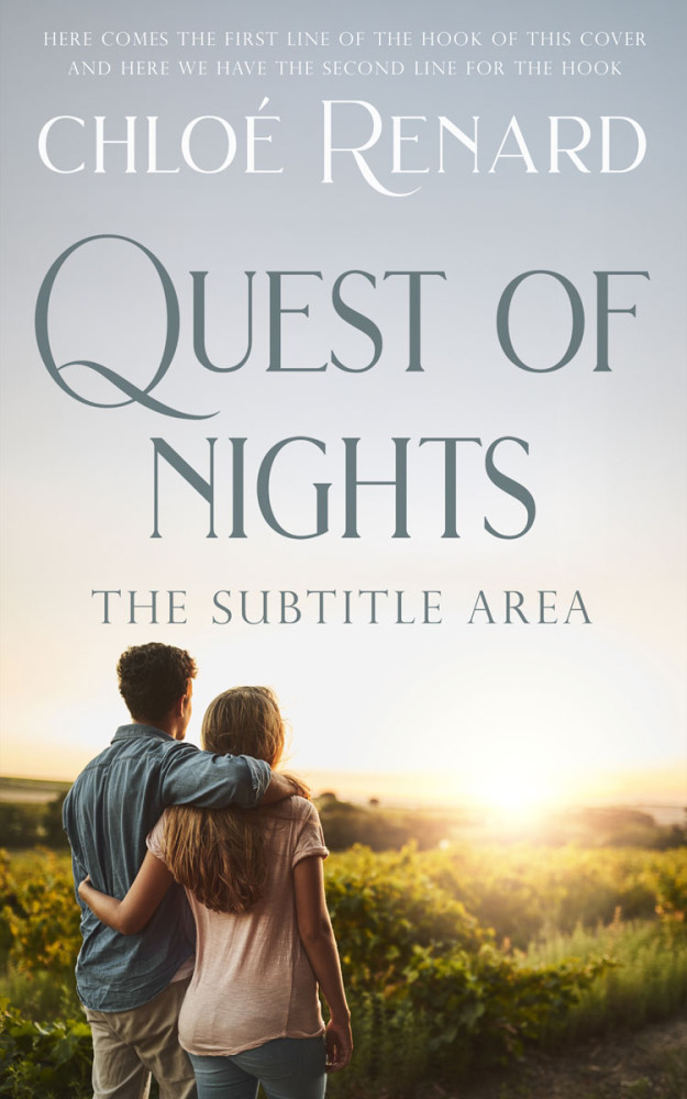 Front view of Pumice #17337 - Premade Romance Book Cover