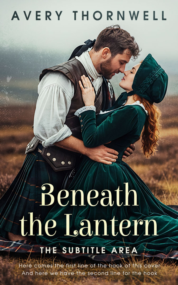 Front view of Moon Mist #17355 - Premade Romance Book Cover