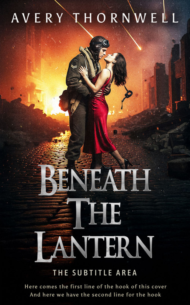 Front view of Antique Brass #17367 - Premade Romance Book Cover