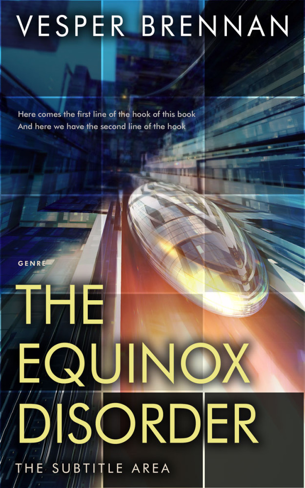 Front view of Sorrell Brown #20021 - Premade Science Fiction Book Cover