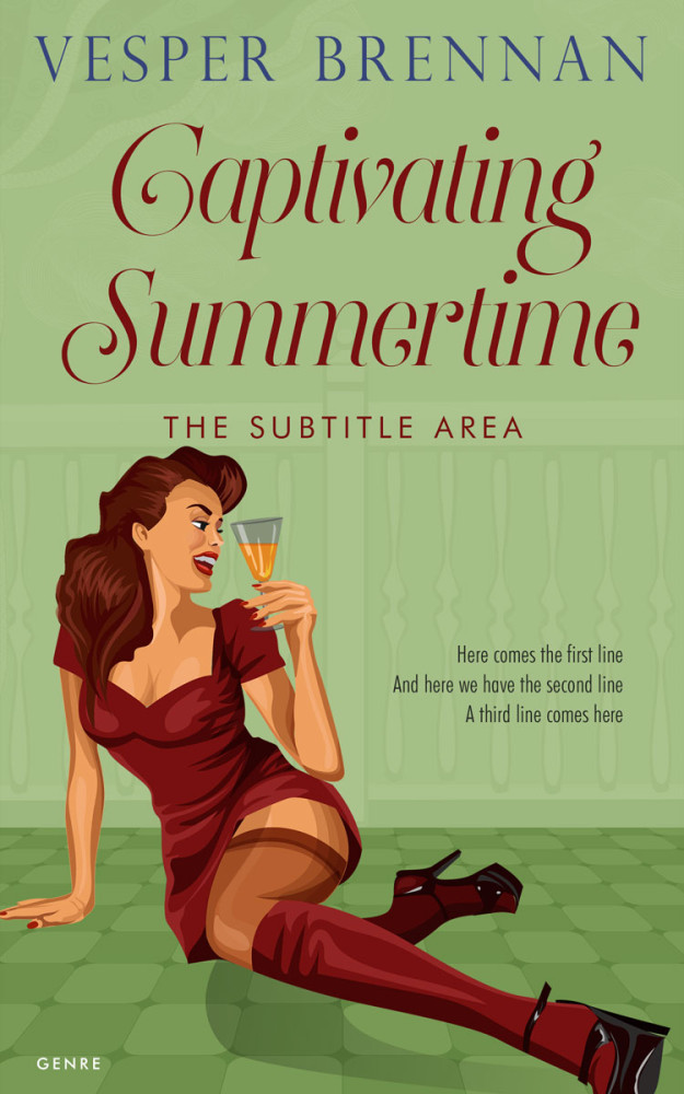 Front view of Olivine #20046 - Premade Erotica Book Cover