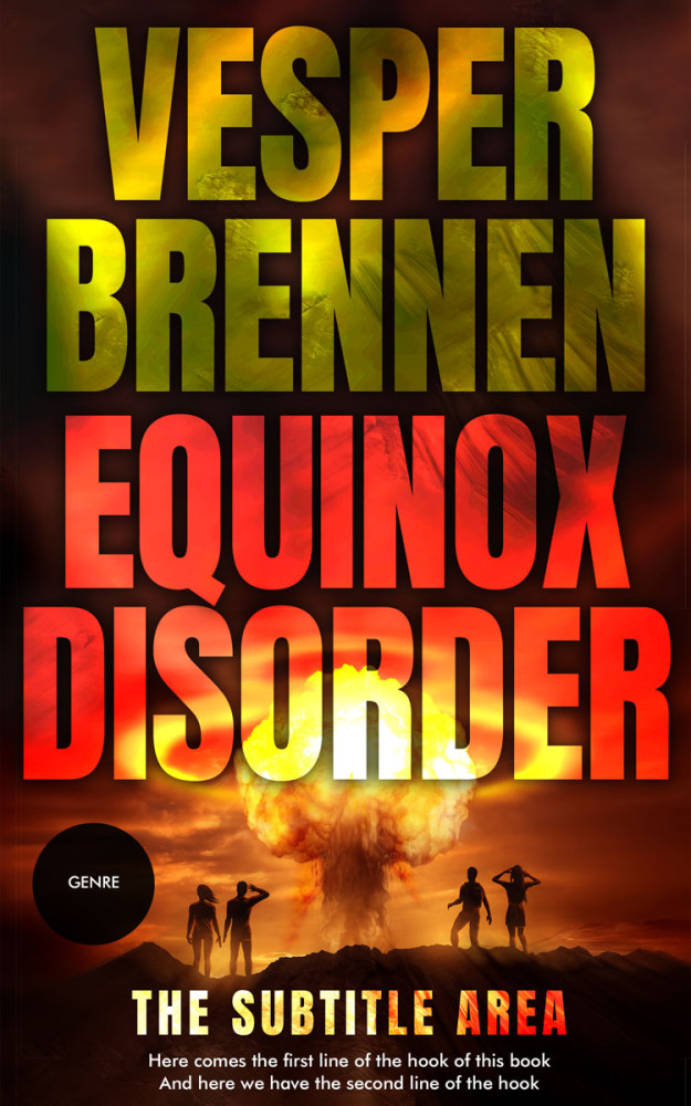 Front view of Tango #20058 - Premade Apocalyptica Book Cover