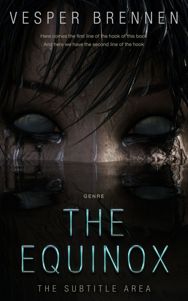 Front view of Cod Gray #20119 - Premade Horror Book Cover