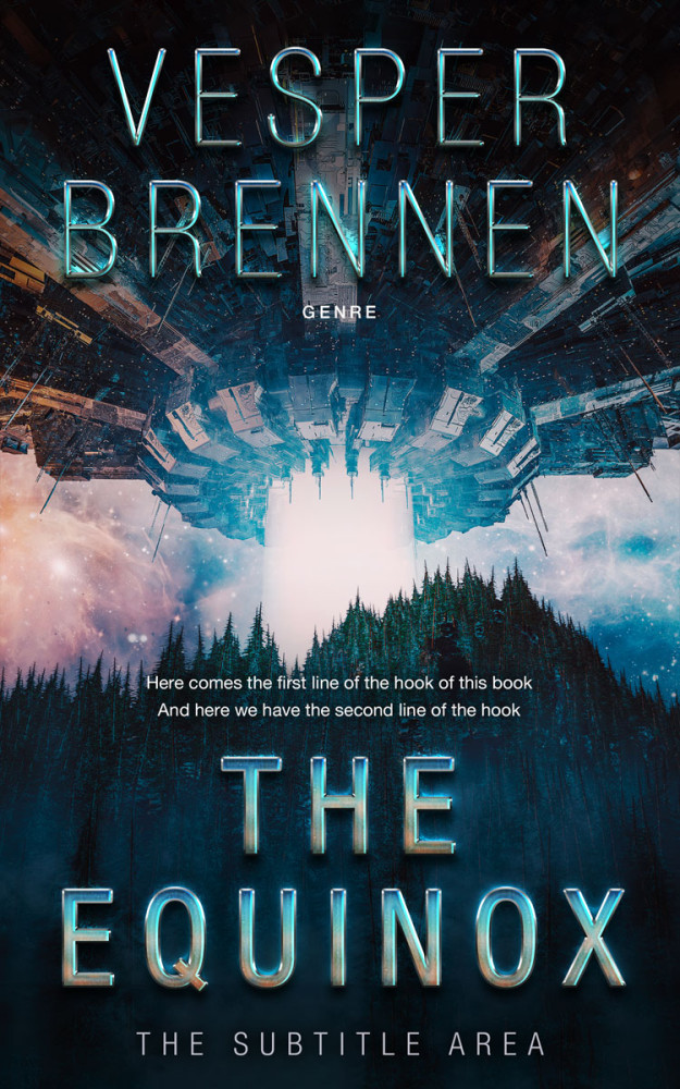 Front view of Aztec #20131 - Premade Science Fiction Book Cover