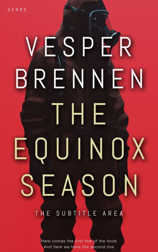 Front view of Persian Red #20143 - Premade Apocalyptica Book Cover