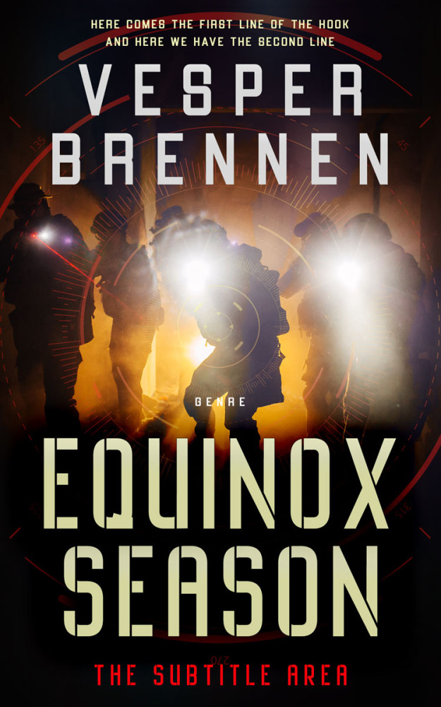 Front view of Cocoa Brown #20212 - Premade Science Fiction Book Cover