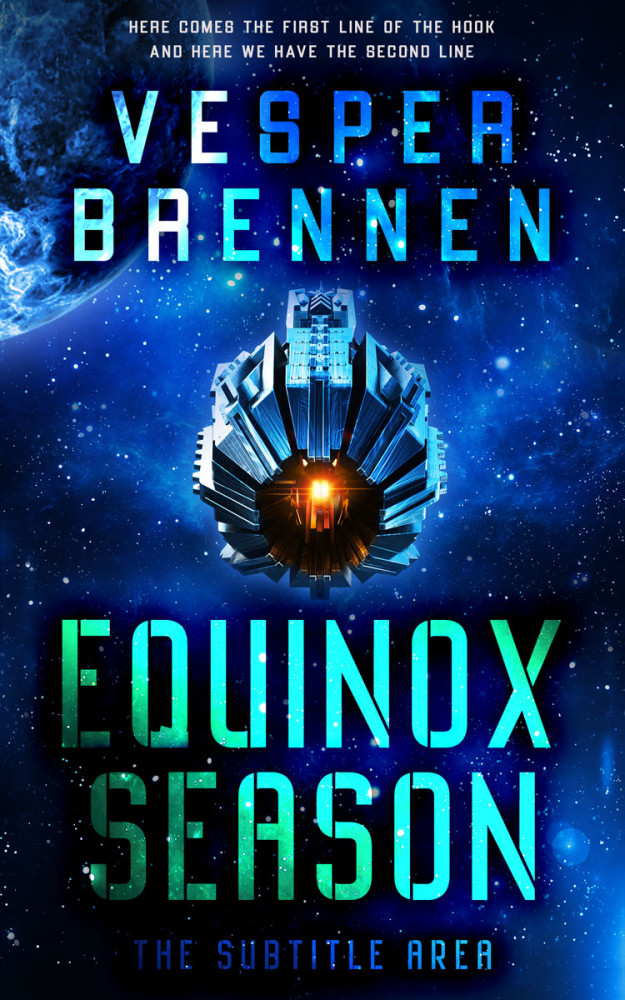 Front view of Black Pearl #20214 - Premade Science Fiction Book Cover