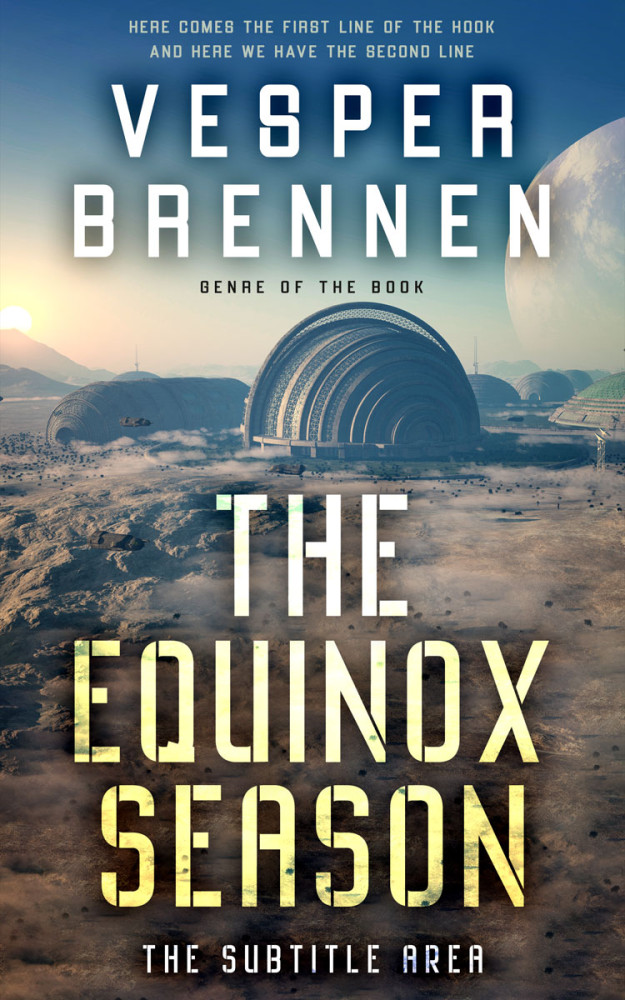 Front view of Shuttle Gray #20217 - Premade Science Fiction Book Cover