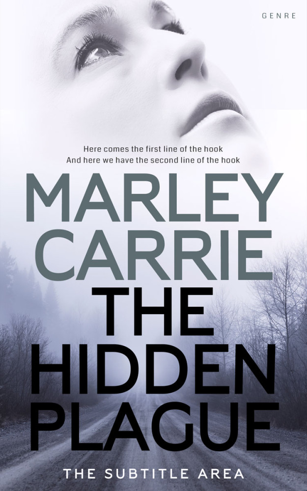 Front view of Bright Gray #20223 - Premade Mystery & Thriller & Suspense Book Cover