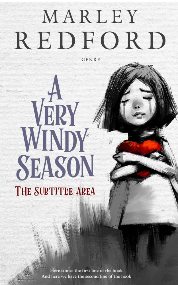 Front view of Ship Gray #20328 - Premade Romance Book Cover