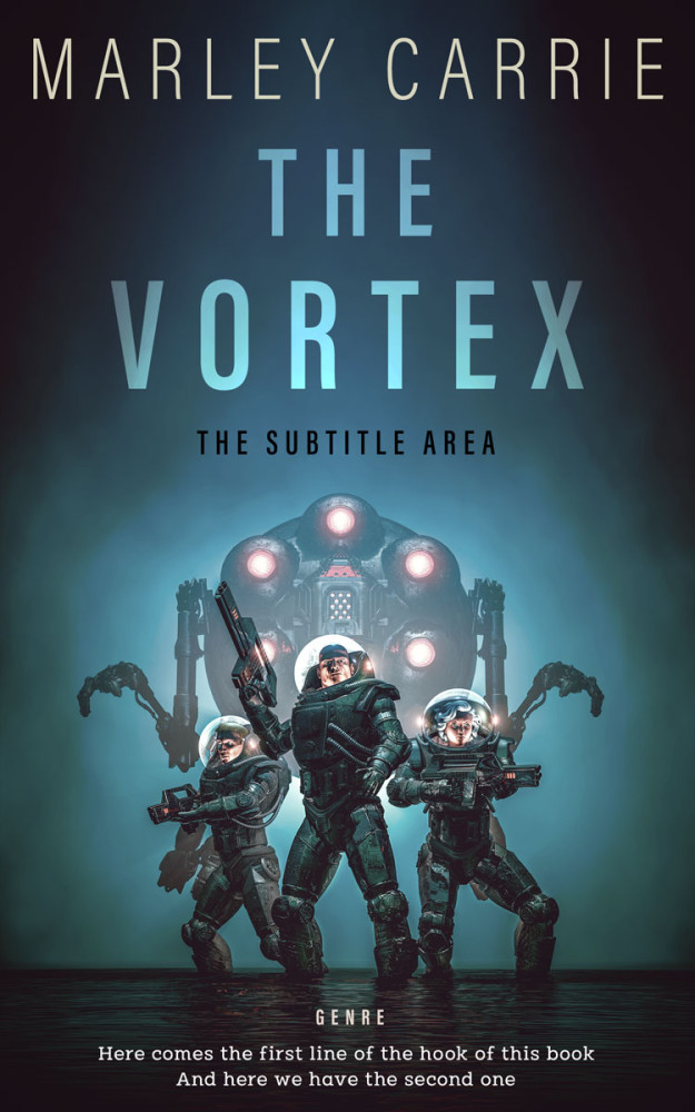 Front view of Outer Space #20416 - Premade Science Fiction Book Cover