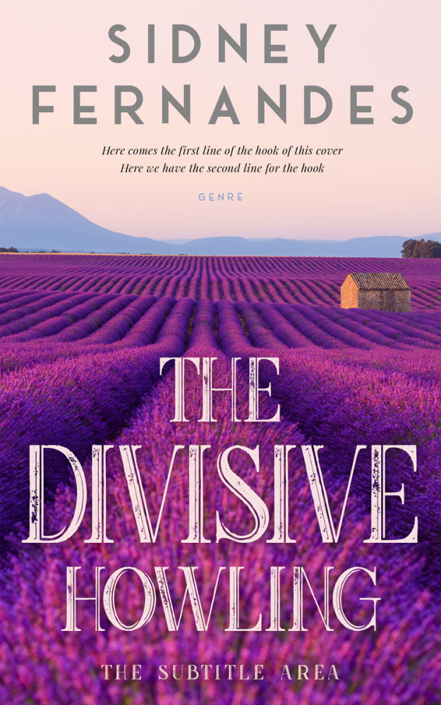 Front view of Plum #20494 - Premade Literary Fiction Book Cover