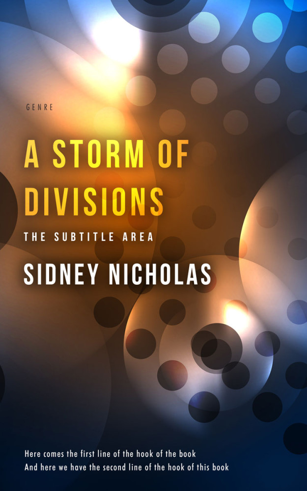 Front view of Masala #20515 - Premade Abstract Book Cover