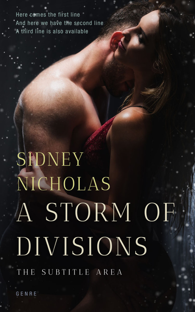 Front view of Cod Gray #20549 - Premade Erotica Book Cover