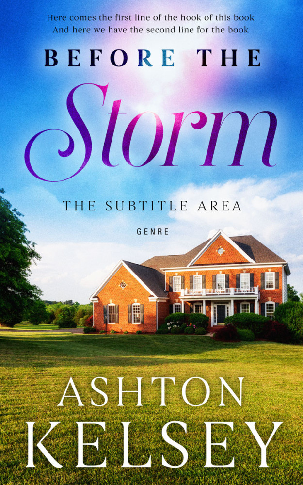 Front view of Spindle #20553 - Premade Literary Fiction Book Cover