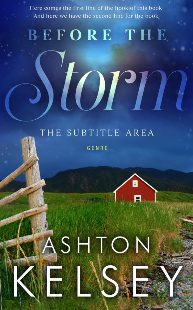 Front view of San Juan #20554 - Premade Literary Fiction Book Cover