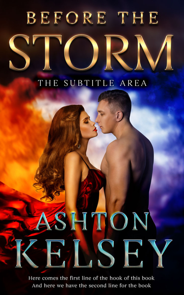 Front view of Raw Sienna #20572 - Premade Romance Book Cover