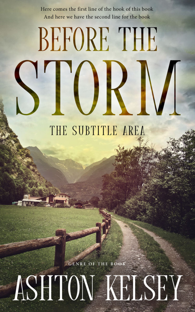 Front view of Eagle #20607 - Premade Literary Fiction Book Cover