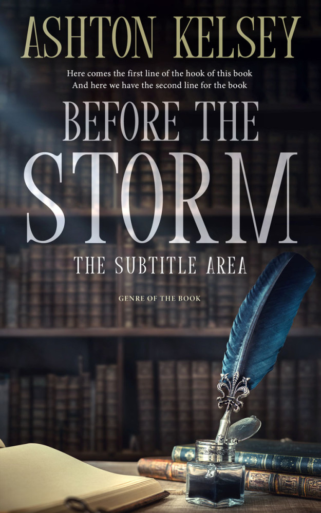 Front view of Baltic Sea #20613 - Premade Poetry Book Cover