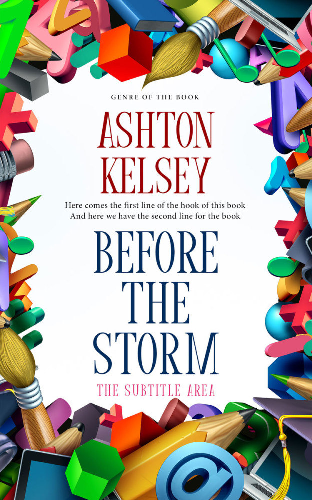 Front view of Eden #20622 - Premade Education Book Cover