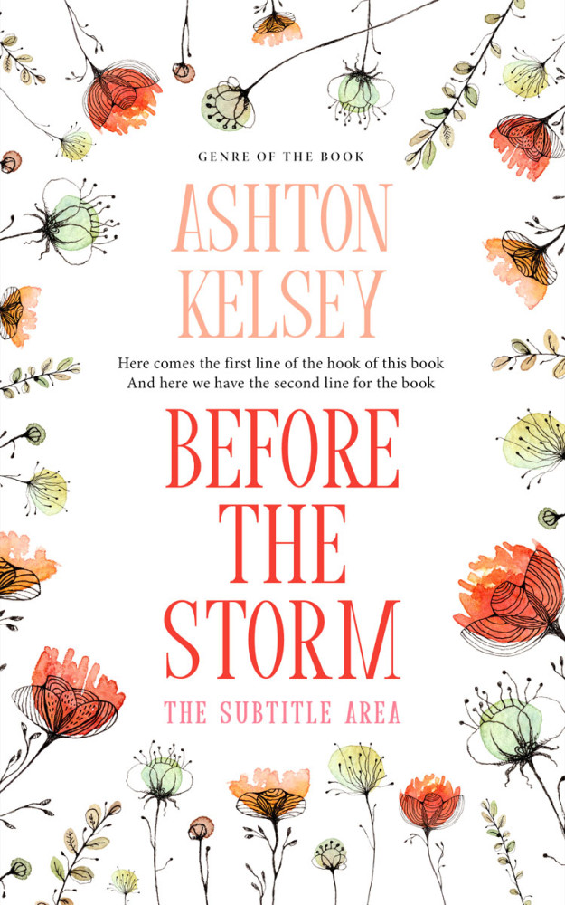 Front view of Aths Special #20628 - Premade Literary Fiction Book Cover