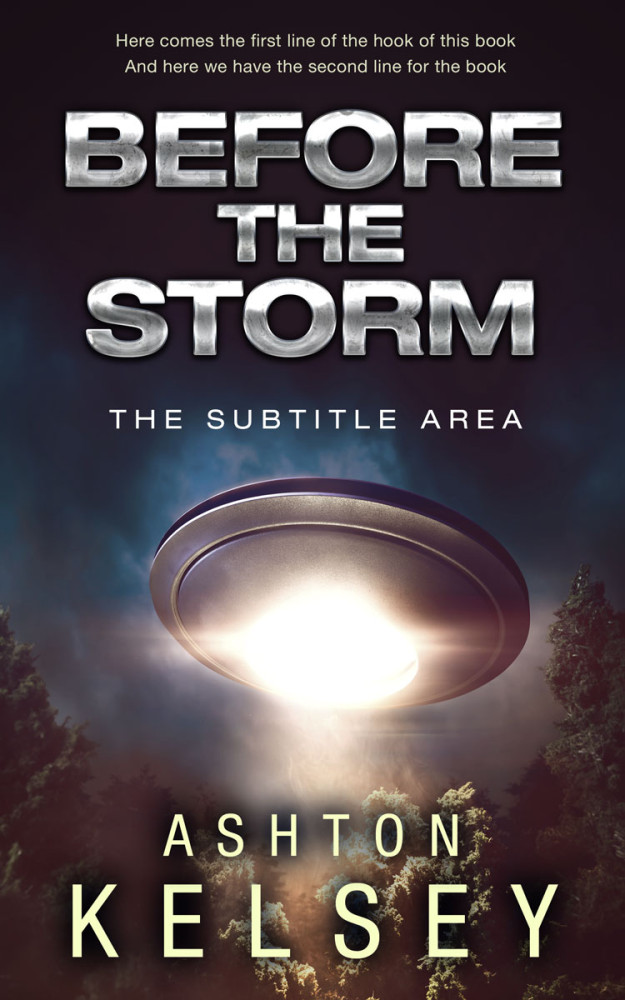 Front view of Thunder #20658 - Premade Apocalyptica Book Cover